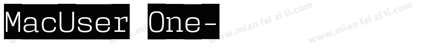 MacUser One字体转换